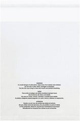 Value Collection - 10 x 12", 1.5 mil Resealable Suffocation Warning Polybags - Clear - Exact Tooling