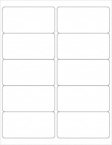 Tape Logic - 4" Long, Opaque White Paper Laser Label - For Laser Printers - Exact Tooling