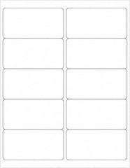 Tape Logic - 4" Long, White Paper Laser Label - For Laser Printers - Exact Tooling