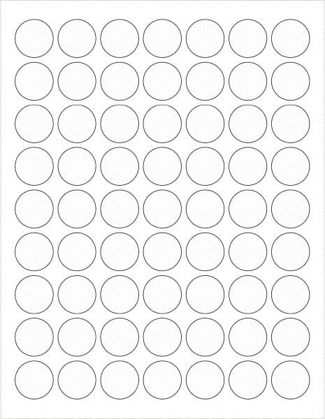 Tape Logic - 1" Long, Clear Paper Laser Label - For Laser Printers - Exact Tooling