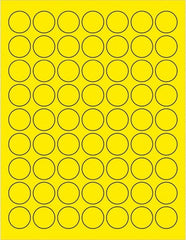 Tape Logic - 1" Long, Fluorescent Yellow Paper Laser Label - For Laser Printers - Exact Tooling