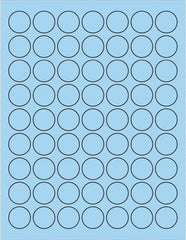 Tape Logic - 1" Long, Pastel Blue Paper Laser Label - For Laser Printers - Exact Tooling