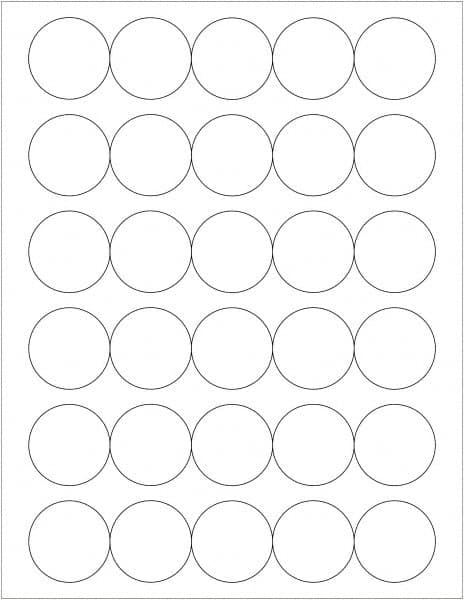 Tape Logic - 1-1/2" Long, White Paper Laser Label - For Laser Printers - Exact Tooling