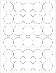 Tape Logic - 1-1/2" Long, Gloss White Paper Laser Label - For Laser Printers - Exact Tooling