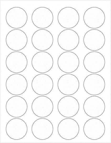 Tape Logic - 1-5/8" Long, Clear Paper Laser Label - For Laser Printers - Exact Tooling