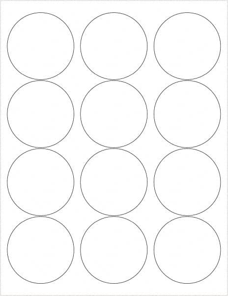 Tape Logic - 2-1/2" Long, Gloss White Paper Laser Label - For Laser Printers - Exact Tooling