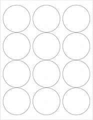 Tape Logic - 2-1/2" Long, White Paper Laser Label - For Laser Printers - Exact Tooling