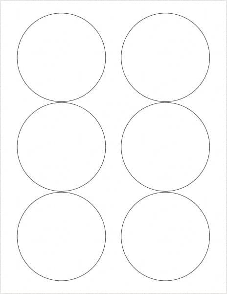 Tape Logic - 3" Long, White Paper Laser Label - For Laser Printers - Exact Tooling