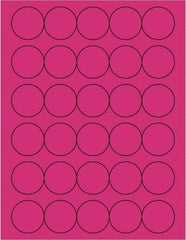 Tape Logic - 1-1/2" Long, Fluorescent Pink Paper Laser Label - For Laser Printers - Exact Tooling