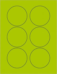 Tape Logic - 3" Long, Fluorescent Green Paper Laser Label - For Laser Printers - Exact Tooling