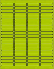Tape Logic - 1/2" Long, Fluorescent Green Paper Laser Label - For Laser Printers - Exact Tooling
