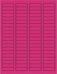 Tape Logic - 1-3/4" Long, Fluorescent Pink Paper Laser Label - For Laser Printers - Exact Tooling