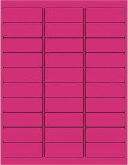 Tape Logic - 2-5/8" Long, Fluorescent Pink Paper Laser Label - For Laser Printers - Exact Tooling