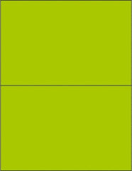 Tape Logic - 8-1/2" Long, Fluorescent Green Paper Laser Label - For Laser Printers - Exact Tooling