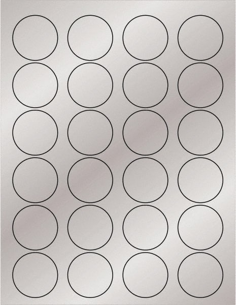 Tape Logic - 1-5/8" Long, Silver Paper Laser Label - For Laser Printers - Exact Tooling