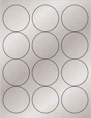 Tape Logic - 2-1/2" Long, Silver Paper Laser Label - For Laser Printers - Exact Tooling