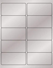 Tape Logic - 4" Long, Silver Paper Laser Label - For Laser Printers - Exact Tooling