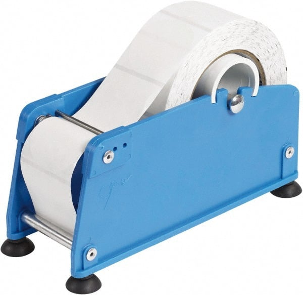 Tape Logic - 2" Long, Blue Plastic Label Dispensers - For Multi-Use - Exact Tooling