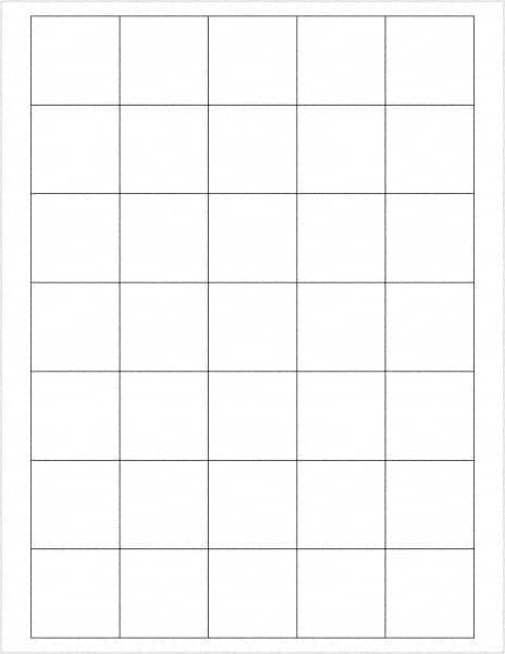 Tape Logic - 1-1/2" Long, White Paper Laser Label - For Laser Printers - Exact Tooling