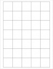 Tape Logic - 1-1/2" Long, White Paper Laser Label - For Laser Printers - Exact Tooling