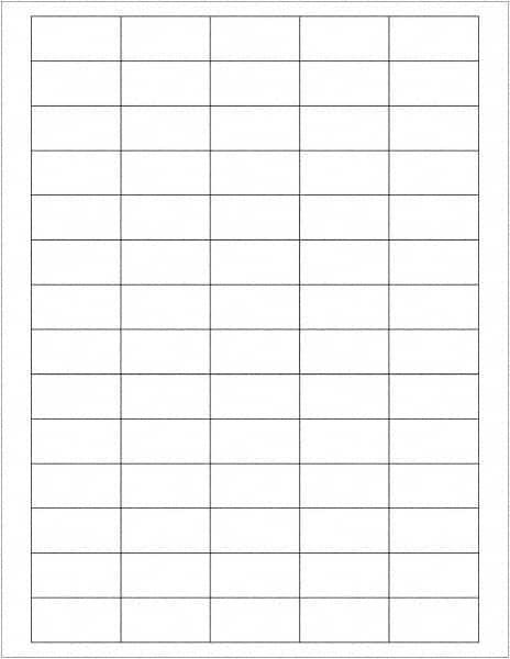 Tape Logic - 1-1/2" Long, White Paper Laser Label - For Laser Printers - Exact Tooling