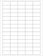 Tape Logic - 1-1/2" Long, White Paper Laser Label - For Laser Printers - Exact Tooling