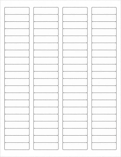 Tape Logic - 1-3/4" Long, Clear Paper Laser Label - For Laser Printers - Exact Tooling