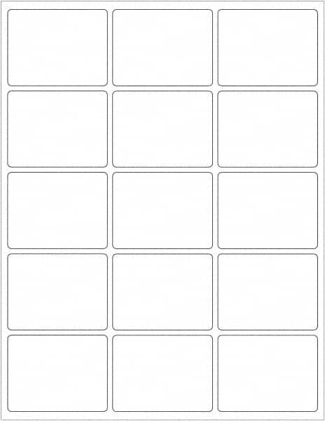 Tape Logic - 2-5/8" Long, White Paper Laser Label - For Laser Printers - Exact Tooling