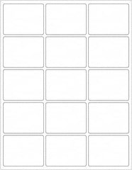 Tape Logic - 2-5/8" Long, White Paper Laser Label - For Laser Printers - Exact Tooling