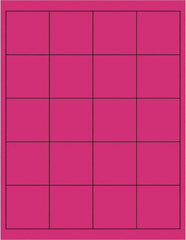 Tape Logic - 2" Long, Fluorescent Pink Paper Laser Label - For Laser Printers - Exact Tooling