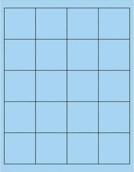 Tape Logic - 2" Long, Pastel Blue Paper Laser Label - For Laser Printers - Exact Tooling