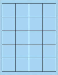 Tape Logic - 2" Long, Pastel Blue Paper Laser Label - For Laser Printers - Exact Tooling