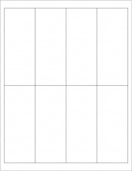 Tape Logic - 5" Long, White Paper Laser Label - For Laser Printers - Exact Tooling