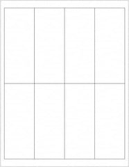 Tape Logic - 5" Long, White Paper Laser Label - For Laser Printers - Exact Tooling