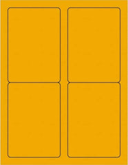 Tape Logic - 5" Long, Fluorescent Orange Paper Laser Label - For Laser Printers - Exact Tooling