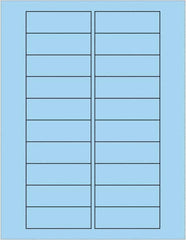 Tape Logic - 3" Long, Pastel Blue Paper Laser Label - For Laser Printers - Exact Tooling