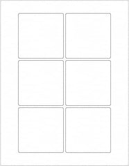 Tape Logic - 3" Long, White Paper Laser Label - For Laser Printers - Exact Tooling