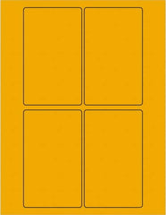 Tape Logic - 5" Long, Fluorescent Orange Paper Laser Label - For Laser Printers - Exact Tooling