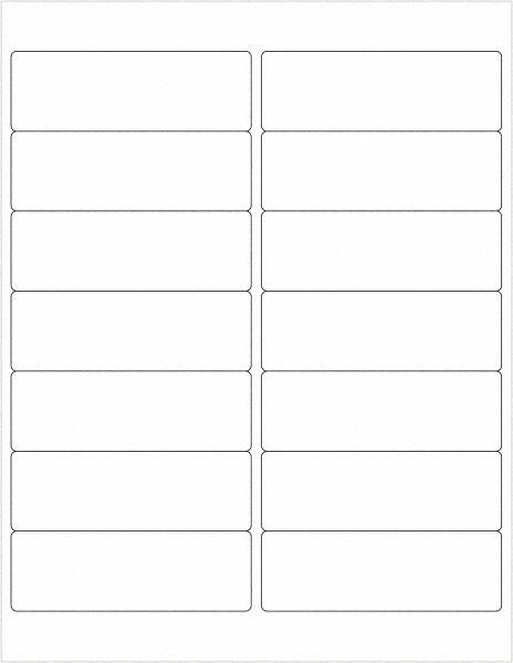 Tape Logic - 4" Long, White Polyester Laser Label - For Laser Printers - Exact Tooling