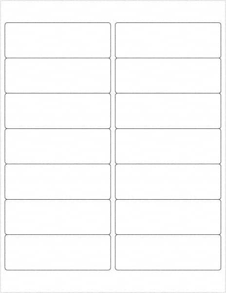 Tape Logic - 4" Long, White Paper Laser Label - For Laser Printers - Exact Tooling