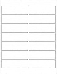 Tape Logic - 4" Long, White Paper Laser Label - For Laser Printers - Exact Tooling