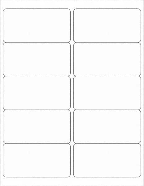 Tape Logic - 4" Long, Clear Paper Laser Label - For Laser Printers - Exact Tooling