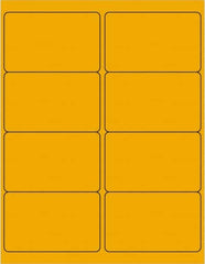 Tape Logic - 4" Long, Fluorescent Orange Paper Laser Label - For Laser Printers - Exact Tooling