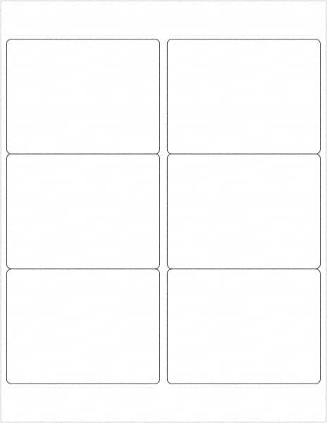 Tape Logic - 4" Long, White Paper Laser Label - For Laser Printers - Exact Tooling