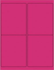 Tape Logic - 5" Long, Fluorescent Pink Paper Laser Label - For Laser Printers - Exact Tooling