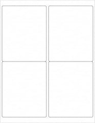 Tape Logic - 5" Long, White Paper Laser Label - For Laser Printers - Exact Tooling