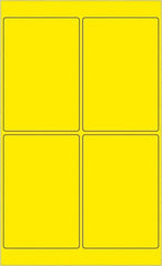 Tape Logic - 6" Long, Fluorescent Yellow Paper Laser Label - For Laser Printers - Exact Tooling