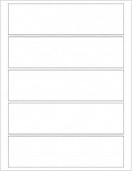 Tape Logic - 7-1/2" Long, White Paper Laser Label - For Laser Printers - Exact Tooling