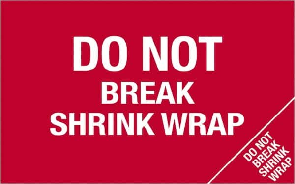 Tape Logic - 5" Long, Red/White Paper Shipping Label - For Multi-Use - Exact Tooling