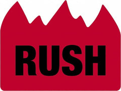 Tape Logic - 2" Long, Red/Black Paper Shipping Label - For Multi-Use - Exact Tooling